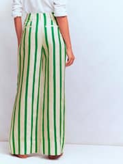 Boden Cream Mayfair Linen Trousers - Image 3 of 6