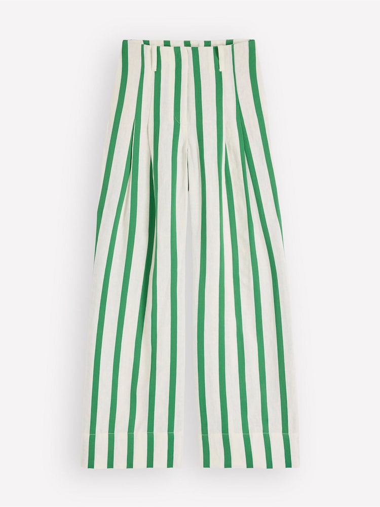 Boden Cream Mayfair Linen Trousers - Image 6 of 6 Boden Cream Mayfair Linen Trousers - Image 6 of 6