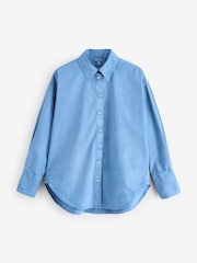 Blue Washed Oversized Shirt - Image 5 of 7