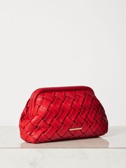 Lipsy Red Pouch Clutch Bag - Image 2 of 4