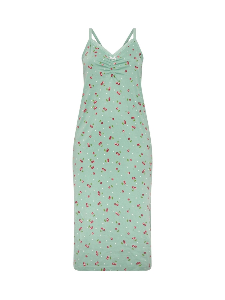 Yours Curve Green Midaxi Chemise - Image 6 of 6 Yours Curve Green Midaxi Chemise - Image 6 of 6