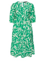 Evans Green Midaxi Balloon Sleeve Dress - Image 5 of 5