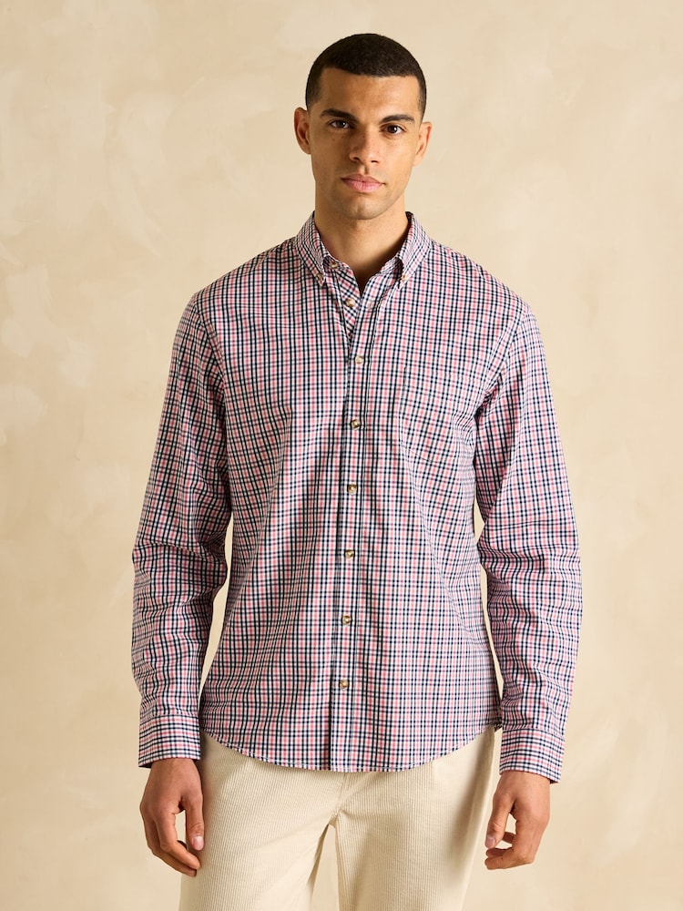 Joules Get A Move On Red Stretch Shirt - Image 2 of 7