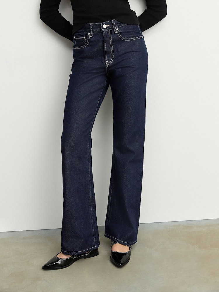 Rinse Relaxed Bootcut 100% Cotton Jeans - Image 3 of 8