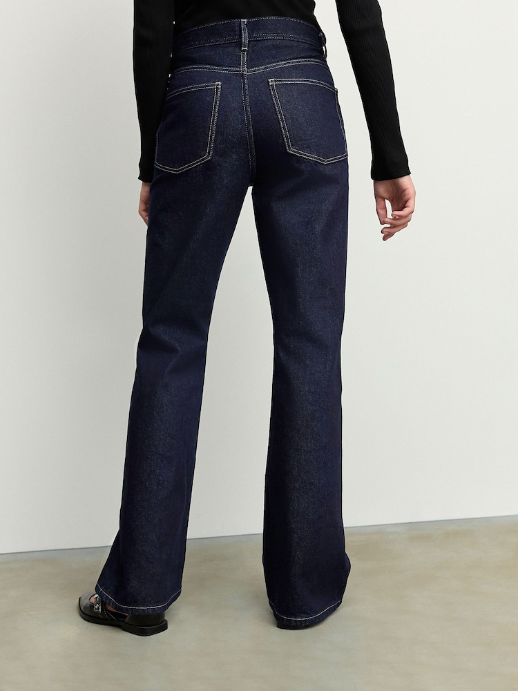 Rinse Relaxed Bootcut 100% Cotton Jeans - Image 4 of 8