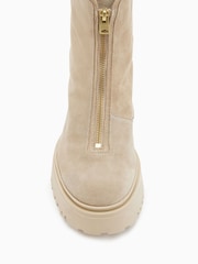 AllSaints Brown Ophelia Suede Boots - Image 2 of 4