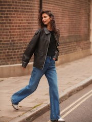 Blue Relaxed Bootcut 100% Cotton Jeans - Image 1 of 8
