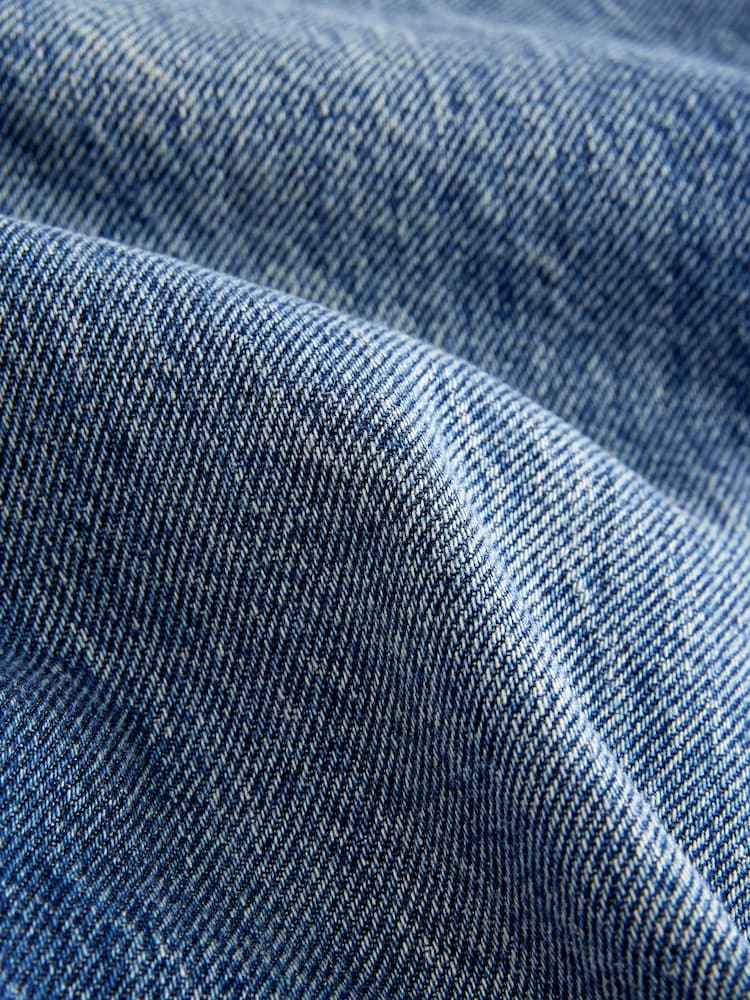 Blue Relaxed Bootcut 100% Cotton Jeans - Image 8 of 8