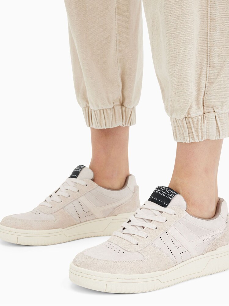 AllSaints Pink VIX Suede Sneakers - Image 2 of 7