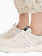 AllSaints Pink VIX Suede Sneakers - Image 4 of 7