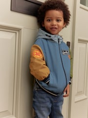 Navy Hooded Bomber Jacket (3mths-7yrs) - Image 1 of 4