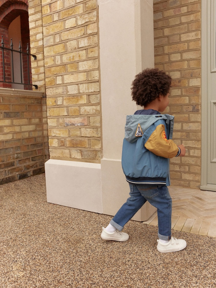 Navy Hooded Bomber Jacket (3mths-7yrs) - Image 3 of 4
