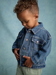 Blue 100% Cotton Denim Jacket (3mths-10yrs) - Image 1 of 1