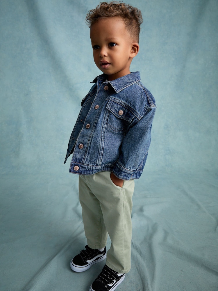 Blau - Jeansjacke aus 100 % Baumwolle (3 Monate –10 Jahre) - Bild 2 von 8 Blau - Jeansjacke aus 100 % Baumwolle (3 Monate –10 Jahre) - Bild 2 von 8