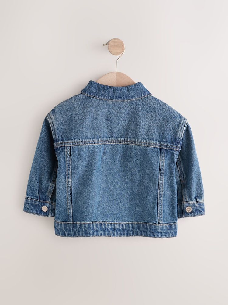 Blue 100% Cotton Denim Jacket (3mths-10yrs) - Image 6 of 8