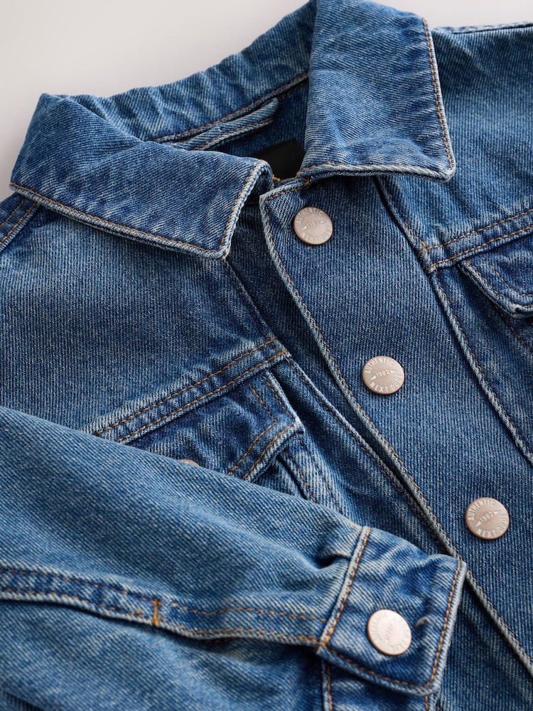 Blue 100% Cotton Denim Jacket (3mths-10yrs) - Image 7 of 8