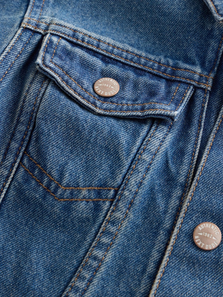 Blau - Jeansjacke aus 100 % Baumwolle (3 Monate –10 Jahre) - Bild 8 von 8 Blau - Jeansjacke aus 100 % Baumwolle (3 Monate –10 Jahre) - Bild 8 von 8