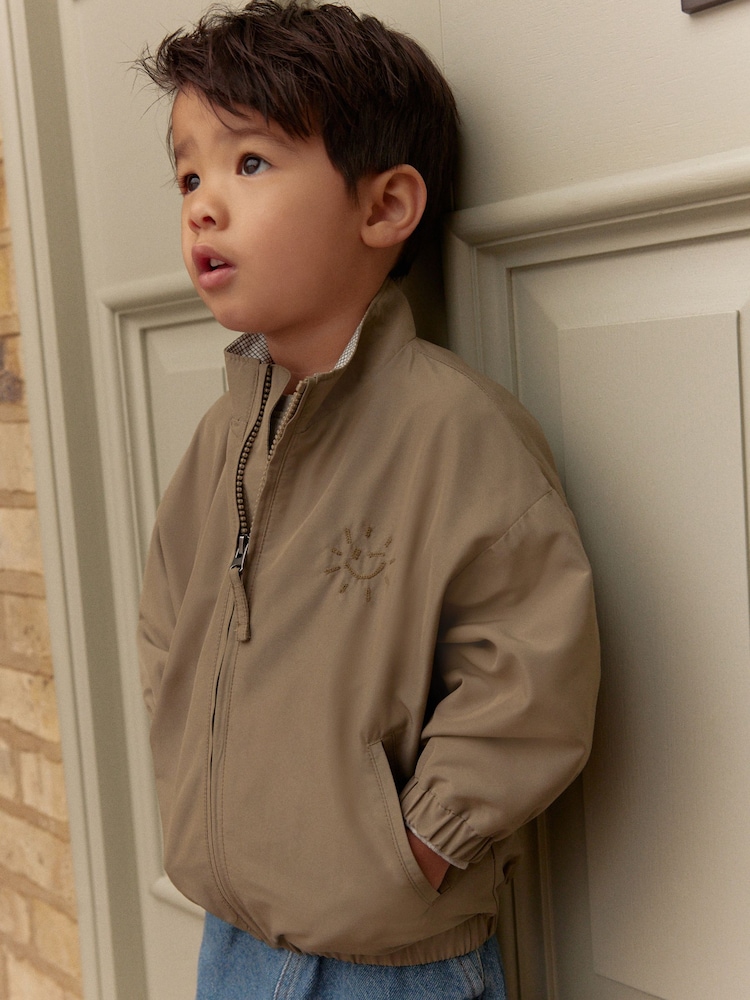 Neutral Collared Coach Jacket (3mths-7yrs) - Image 4 of 4