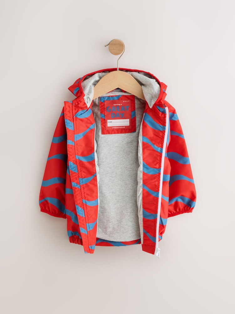 Red Shower Resistant Jacket (3mths-7yrs) - Image 8 of 12