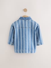 Blue Stripe 100% Cotton Denim Jacket (3mths-10yrs) - Image 6 of 8