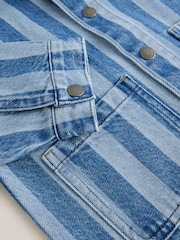 Blue Stripe 100% Cotton Denim Jacket (3mths-10yrs) - Image 8 of 8