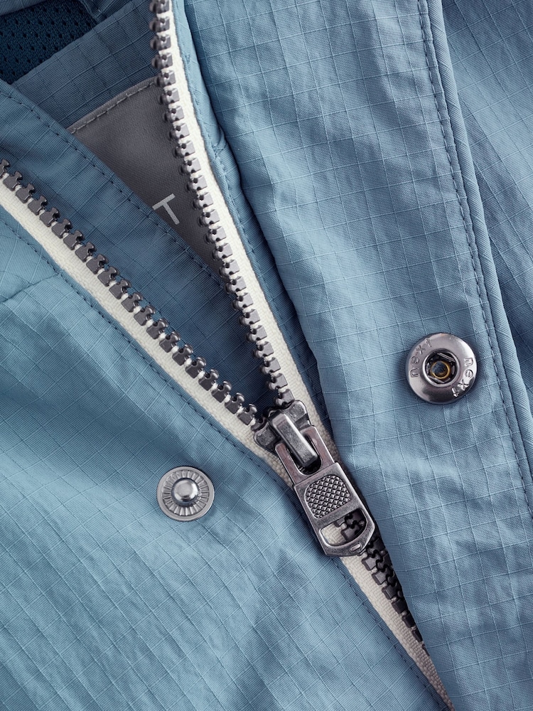 Light Blue Shower Resistant Anorak Jacket (3mths-7yrs) - Image 11 of 11