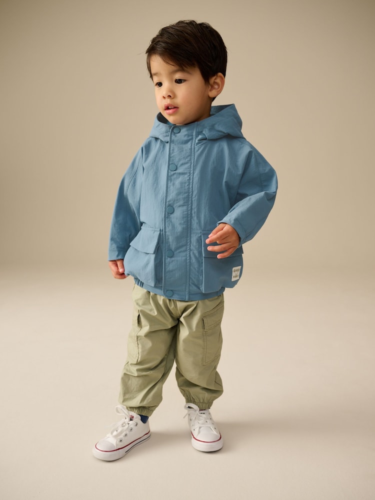 Light Blue Shower Resistant Anorak Jacket (3mths-7yrs) - Image 2 of 11