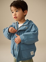 Light Blue Shower Resistant Anorak Jacket (3mths-7yrs) - Image 4 of 11