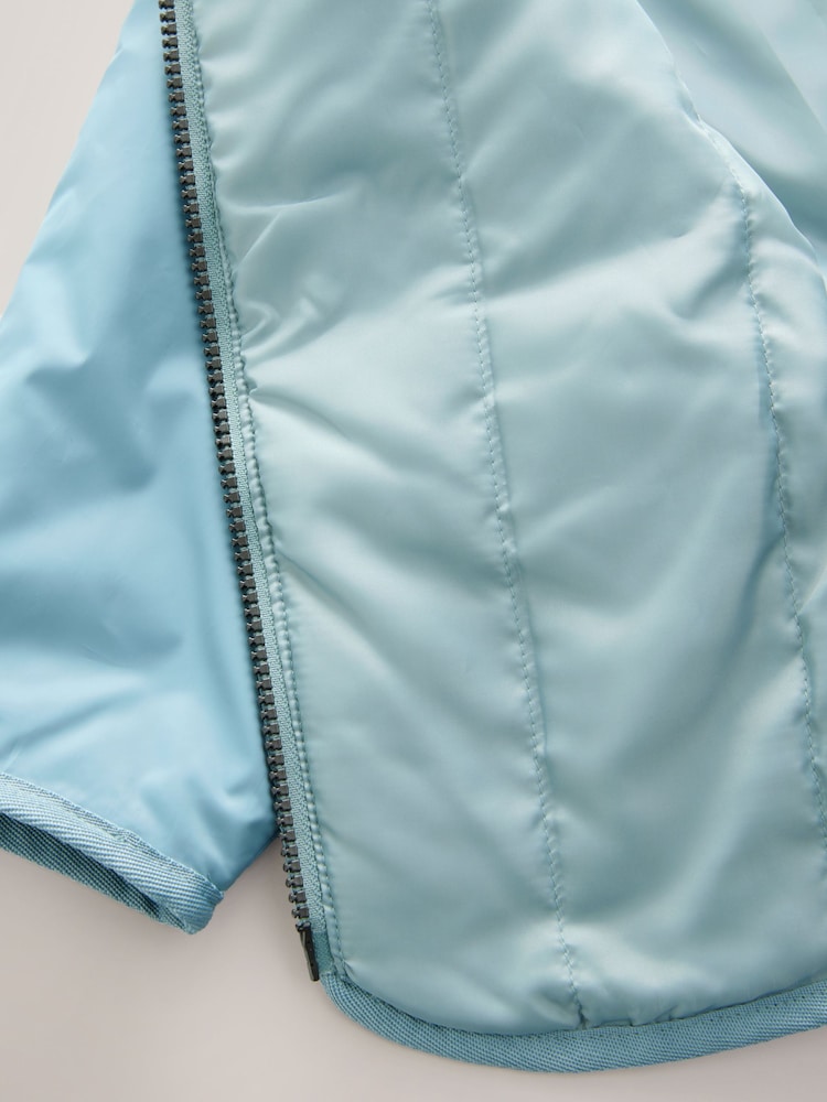 Light Blue Shower Resistant Embroidered Jacket (3mths-7yrs) - Image 16 of 16