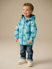 Blue Car Print Waterproof Lightweight Anorak Coat (3mths-7yrs) - Image 2 of 11