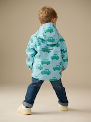 Blue Car Print Waterproof Lightweight Anorak Coat (3mths-7yrs) - Image 3 of 11