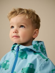 Blue Car Print Waterproof Lightweight Anorak Coat (3mths-7yrs) - Image 5 of 11