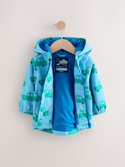 Blue Car Print Waterproof Lightweight Anorak Coat (3mths-7yrs) - Image 8 of 11