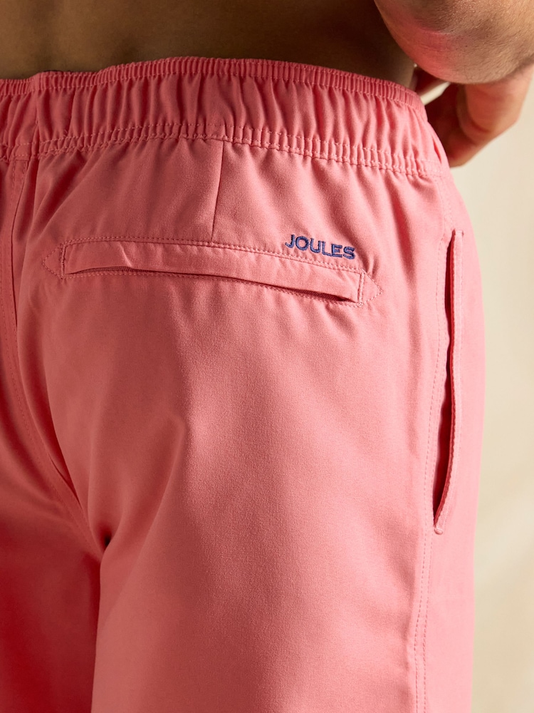 Joules Overton Rose Pink Rugby Style Swim Shorts - Image 5 of 6