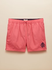 Joules Overton Rose Pink Rugby Style Swim Shorts - Image 6 of 6