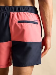 Розовый и темно-синий - шорты в стиле регби Joules Overton - Image 4 of 6