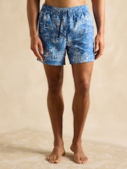 Light Blue Toile de Jouy - шорты в стиле регби Joules Overton - Image 1 of 6