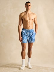 Light Blue Toile de Jouy - шорты в стиле регби Joules Overton - Image 3 of 6