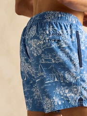 Light Blue Toile de Jouy - шорты в стиле регби Joules Overton - Image 5 of 6