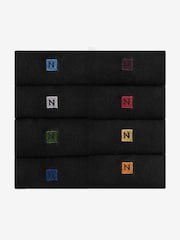 Rich Logo Embroidered Lasting Fresh Socks 8 Pack - Image 1 of 11