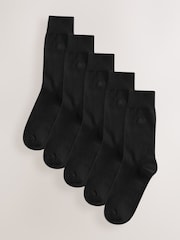 Black Swirl Logo - Chaussettes fraîches brodées durables - Image 1 de 3