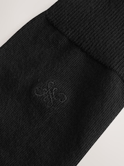Black Swirl Logo - Chaussettes fraîches brodées durables - Image 3 de 3