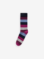 Striped 10 Pack Cushioned Sole Comfort Socks - Image 6 of 8