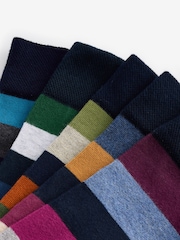 Striped 10 Pack Cushioned Sole Comfort Socks - Image 7 of 8
