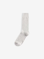 Core Grey/Green/Red 8 Pack Embroidered Lasting Fresh Socks - Image 6 of 10