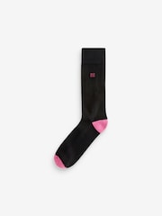 Black Bright Heel 5 Pack Cushioned Sole Comfort Socks - Image 4 of 9