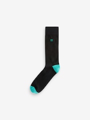 Black Bright Heel 5 Pack Cushioned Sole Comfort Socks - Image 6 of 9