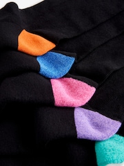 Black Bright Heel 5 Pack Cushioned Sole Comfort Socks - Image 9 of 9