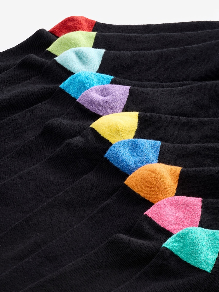 Bright Heel 10 Pack Cushioned Sole Comfort Socks - Image 15 of 15