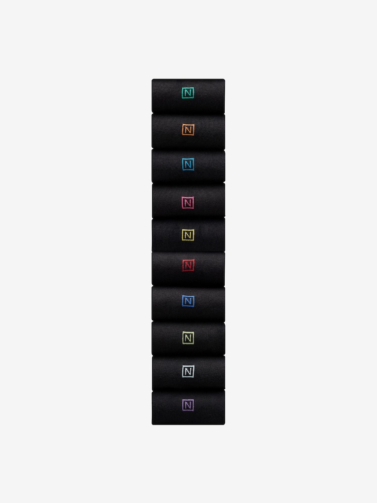 Bright Heel 10 Pack Cushioned Sole Comfort Socks - Image 2 of 15